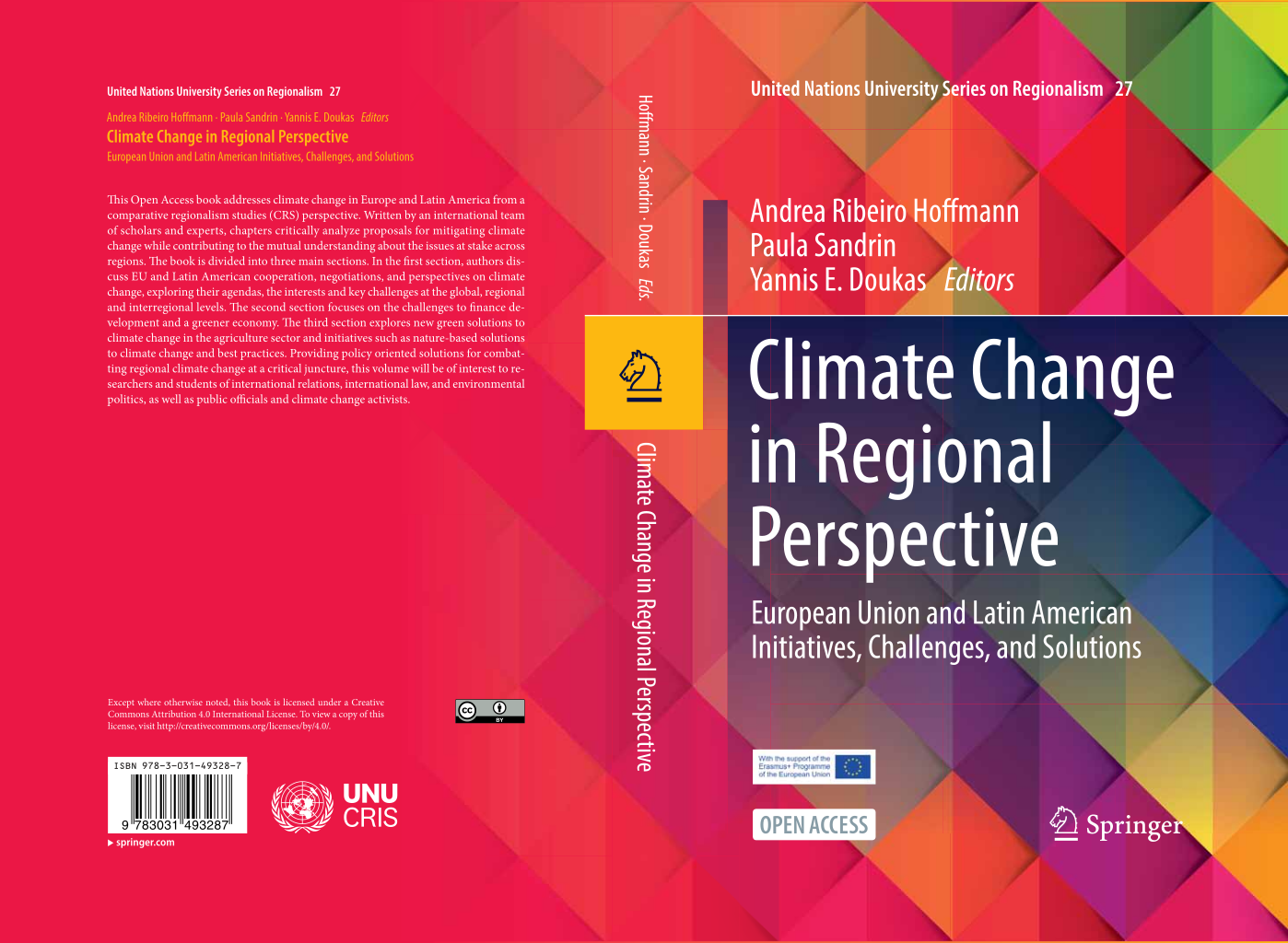 Climate Change in Regional Perspective: European Union and Latin American Initiatives, Challenges, and Solutions (edited by Andrea Ribeiro Hoffmann, Paula Sandrin, Yannis El. Doukas), Springer